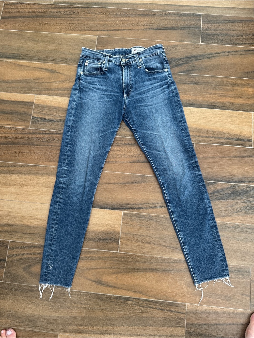 AG Adriano Goldschmied Dark Washed Skinny Jeans